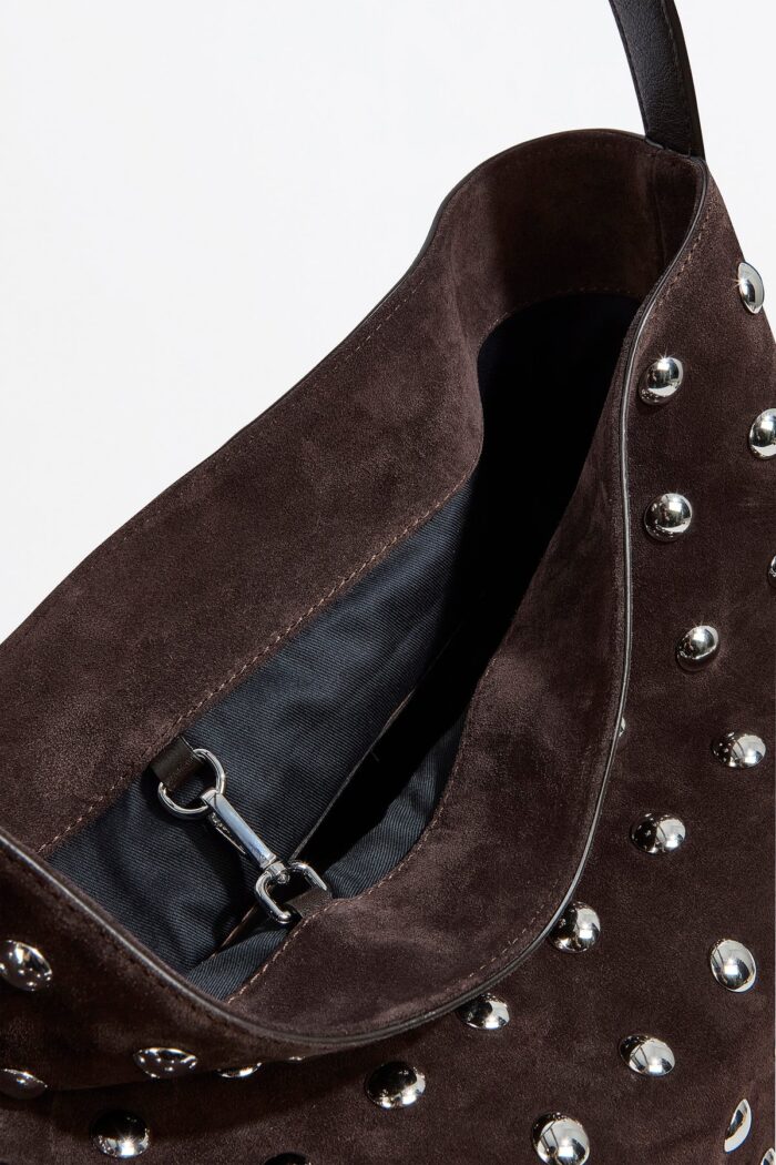 LIVIANA CONTI Studded sholder bag Brown - Image 5