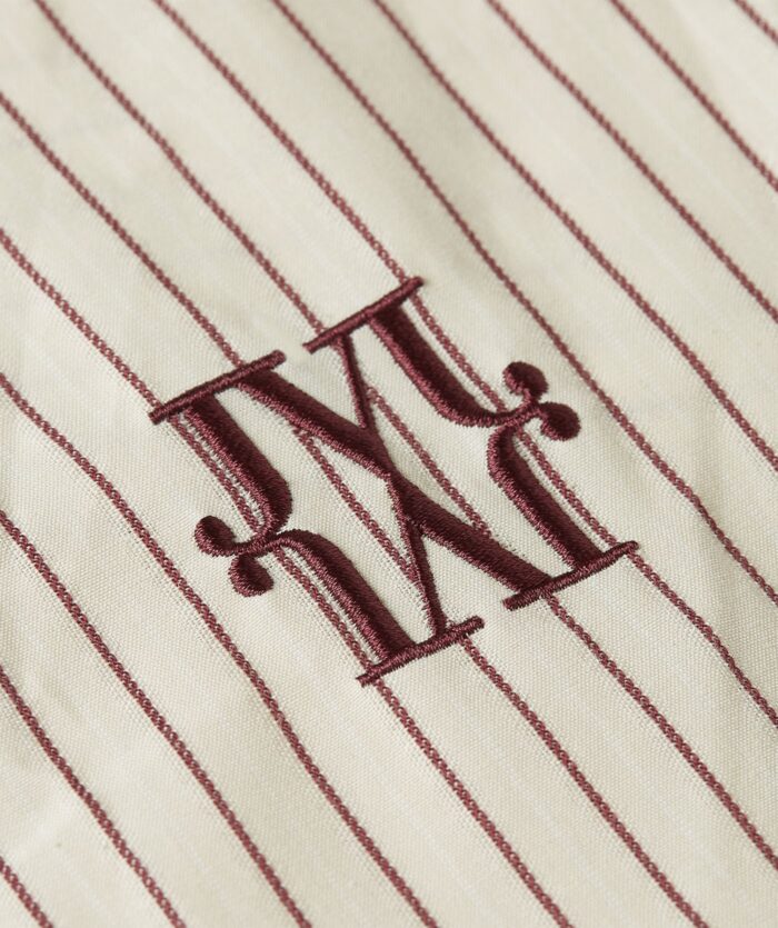 JOSH-V Hedy oversized blouse met strik  Ecru / red - Image 3