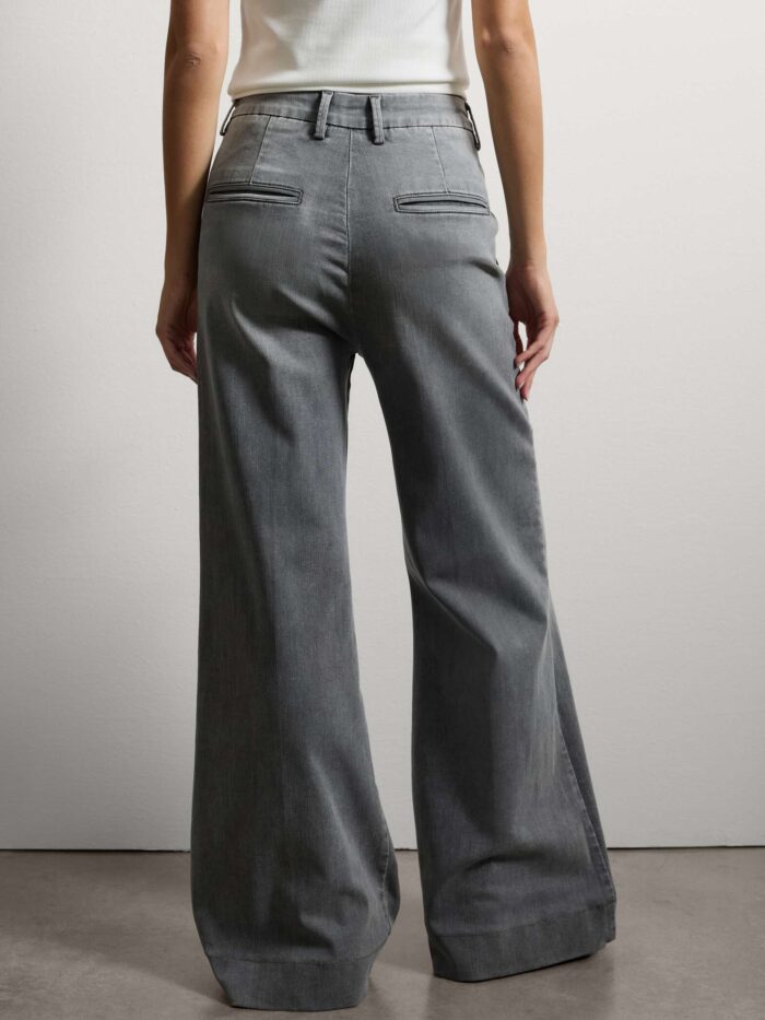 STEFANEL Wide leg denim jeans Grey - Image 5