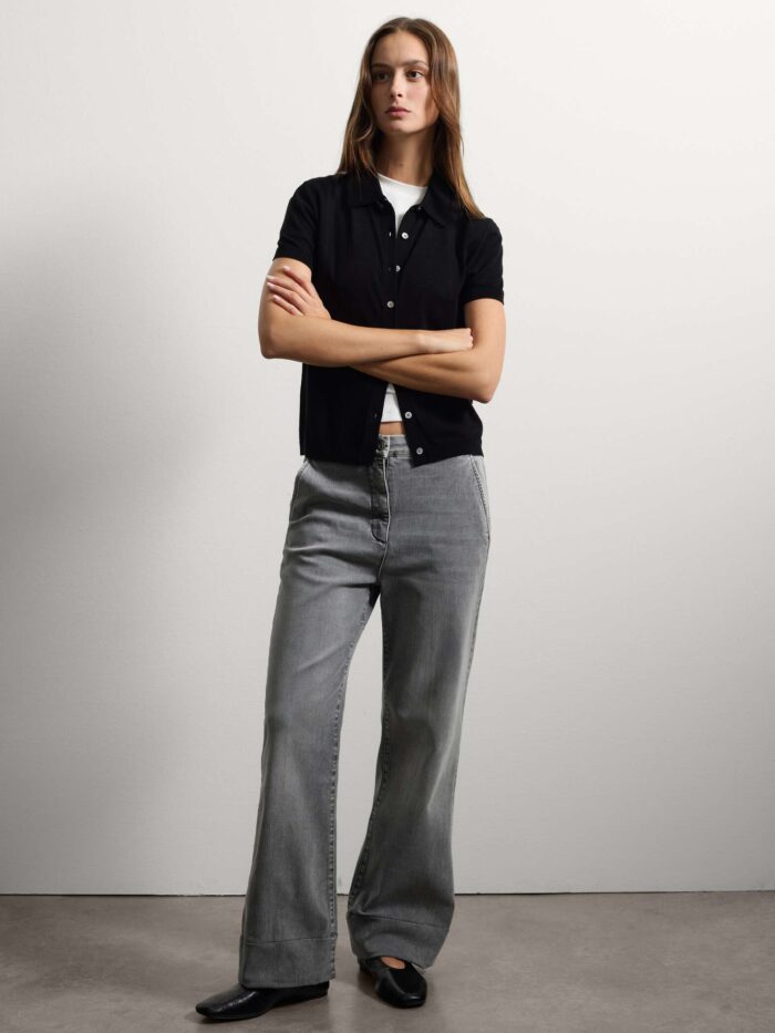 003567223_SL STEFANEL Regular fit denim jeans Grey - Image 1