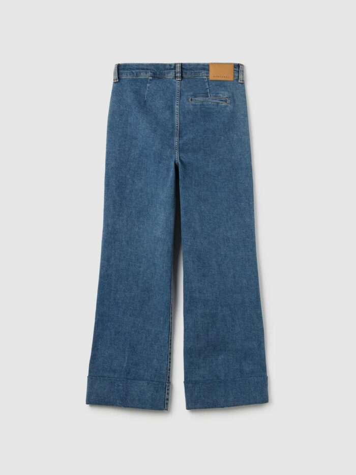 STEFANEL Wide leg blue denim jeans Blue - Image 7