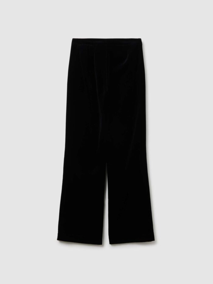STEFANEL Regular fit pure cotton trousers Gunmetal black - Image 7