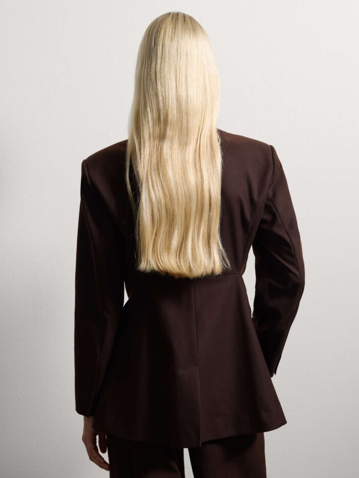 STEFANEL Slim fit blazer with button Brown - Image 5