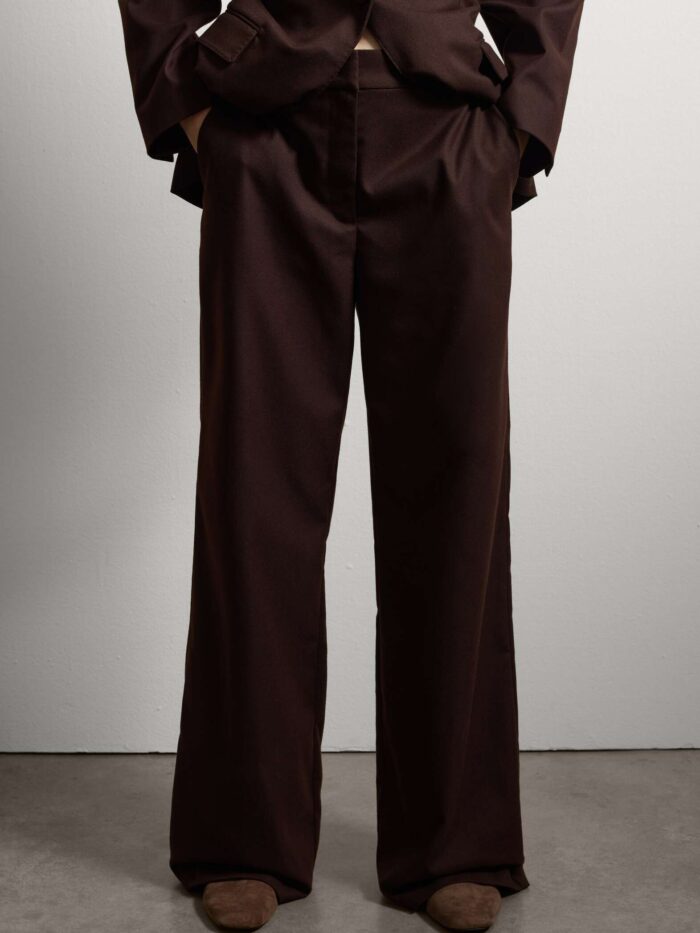 STEFANEL Wide-leg trousers Brown - Image 3