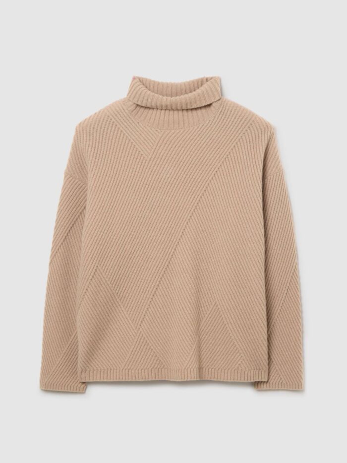 STEFANEL Jumper in pure wool Beige - Image 6