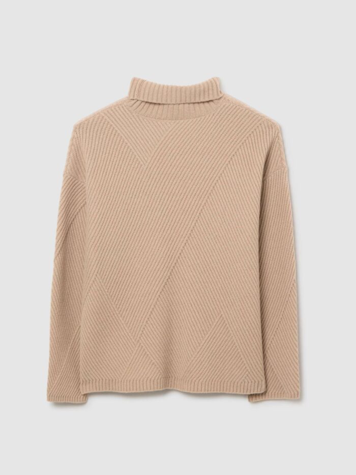 STEFANEL Jumper in pure wool Beige - Image 7
