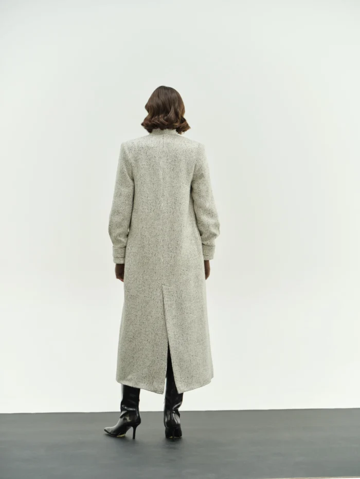 CHICARD Coat tweed White - Image 5