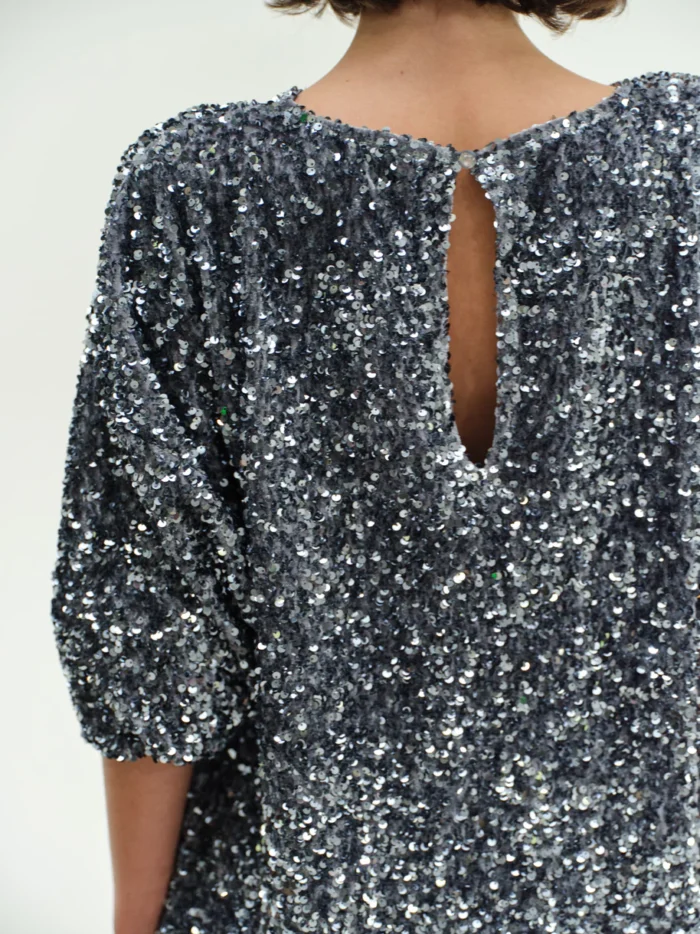 CHICARD  Sequin dress baggy Grey - Image 4