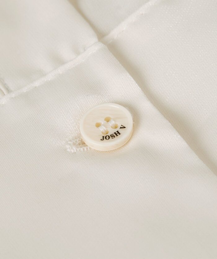 JOSH-V BRISA regular fit blouse in organza  Creme white - Image 5