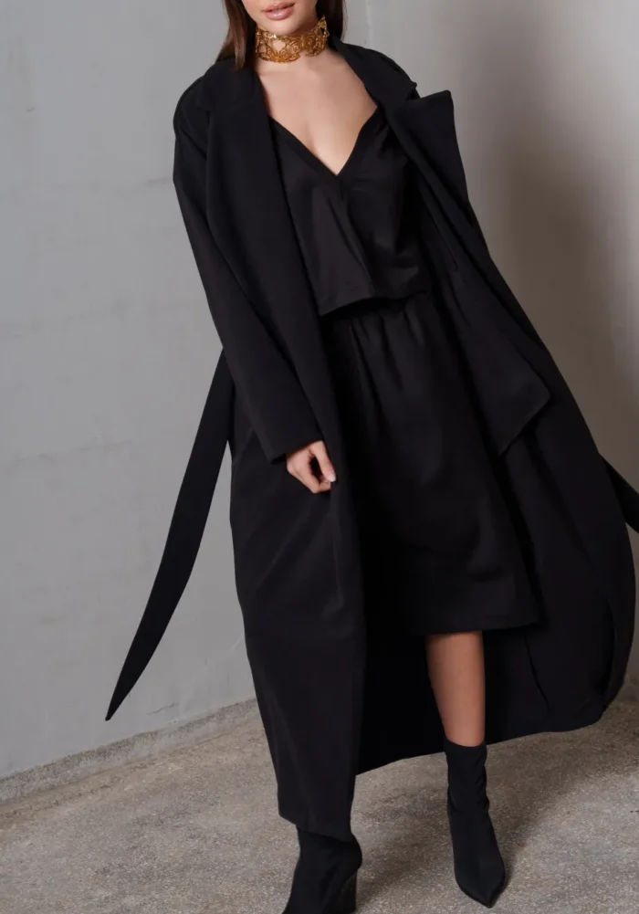 COLLECTIVA NOIR Sandy coat Black - Image 4