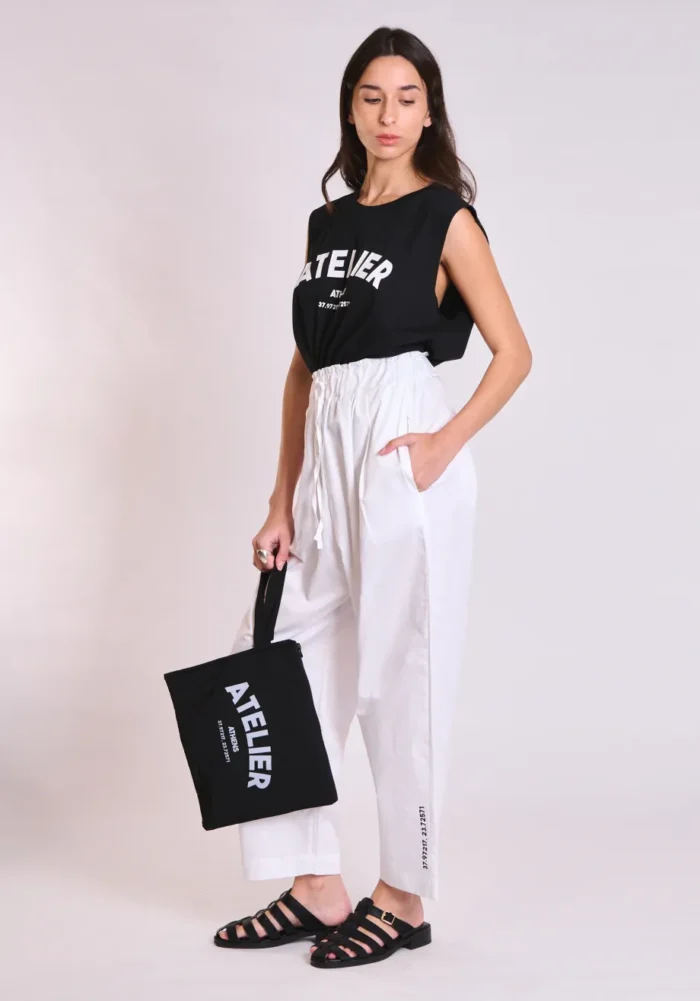 COLLECTIVA NOIR At logo pouch Black - Image 2