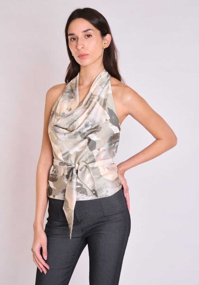 COLLECTIVA NOIR Daisy top Oil - Image 3