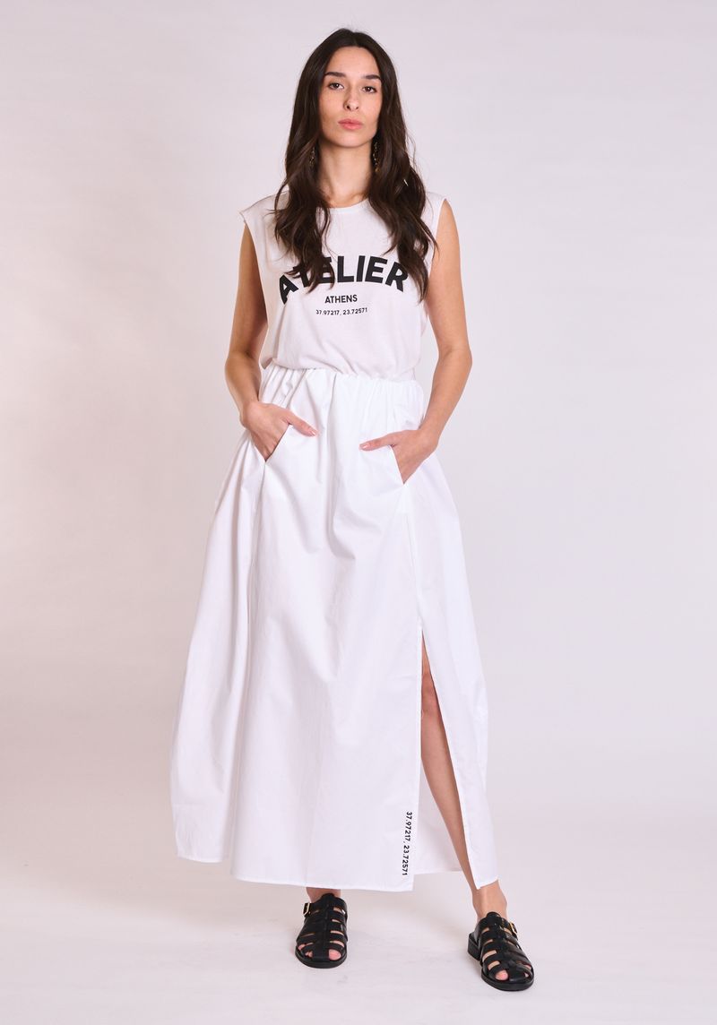 OAFnvJuA COLLECTIVA NOIR Reed skirt White - Image 1