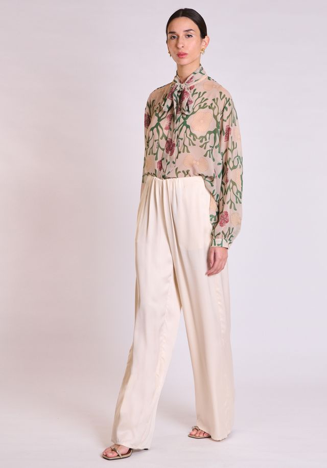 PeVnIPDw COLLECTIVA NOIR Blossom pants Vanilla - Image 1