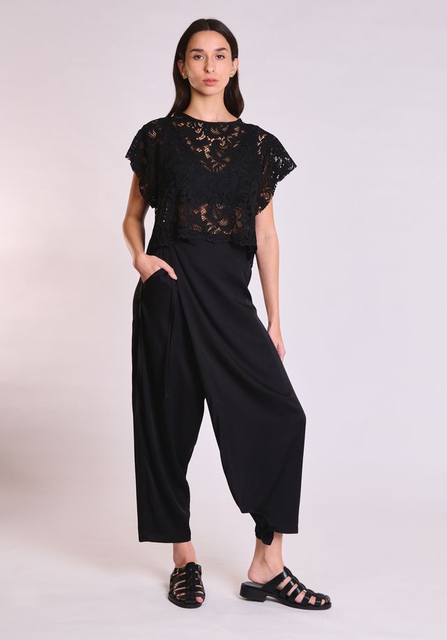 fwo-EP-A COLLECTIVA NOIR Marigold pants Black - Image 1