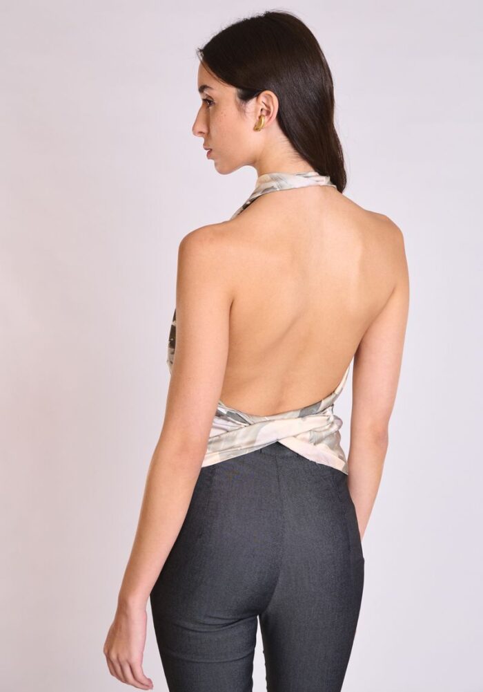 COLLECTIVA NOIR Daisy top Oil - Image 2