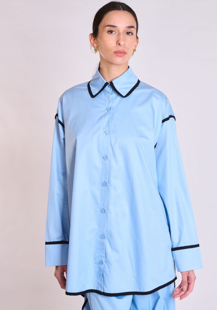 COLLECTIVA NOIR Miste shirt Blue - Image 4