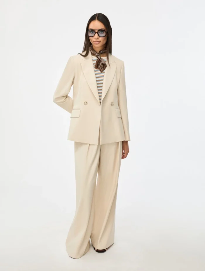 i BLUES Double-breasted blazer Ivory - Image 4