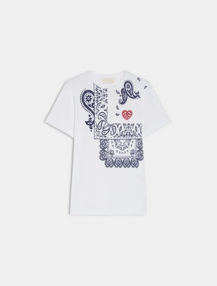 i BLUES  Printed T-shirt  White - Image 5