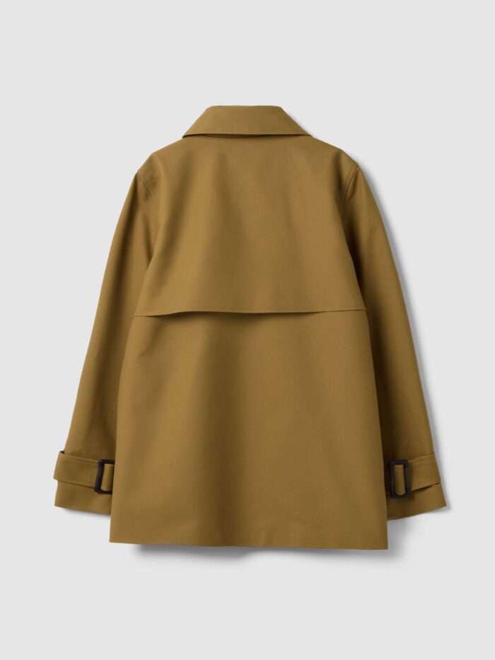 STEFANEL Short Pure Cotton Trench Regular Fit Brown - Image 6