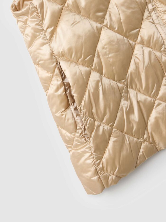 STEFANEL Regular fit padded gilet with zip Beige - Image 7