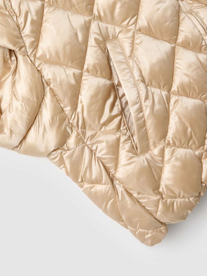 STEFANEL ultra-light regular fit jacket with zip Beige - Image 7