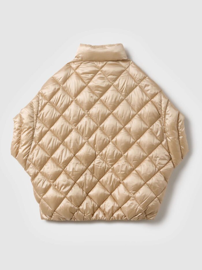 STEFANEL ultra-light regular fit jacket with zip Beige - Image 6