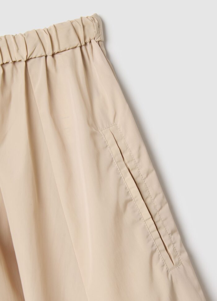STEFANEL Regular fit skirt with elastic waistband Beige - Image 5