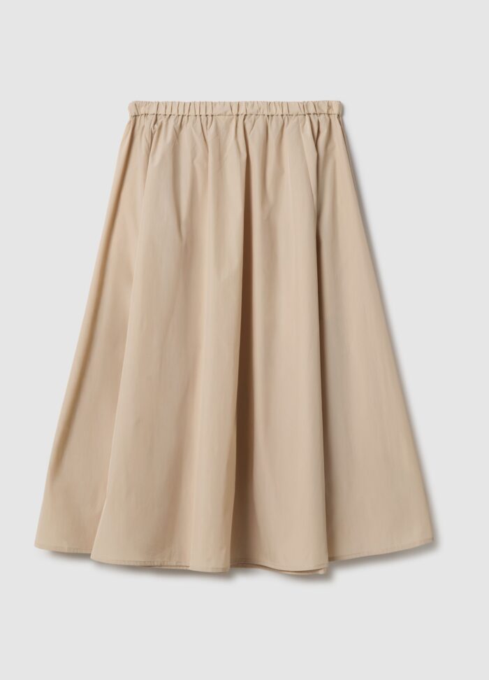 STEFANEL Regular fit skirt with elastic waistband Beige - Image 7