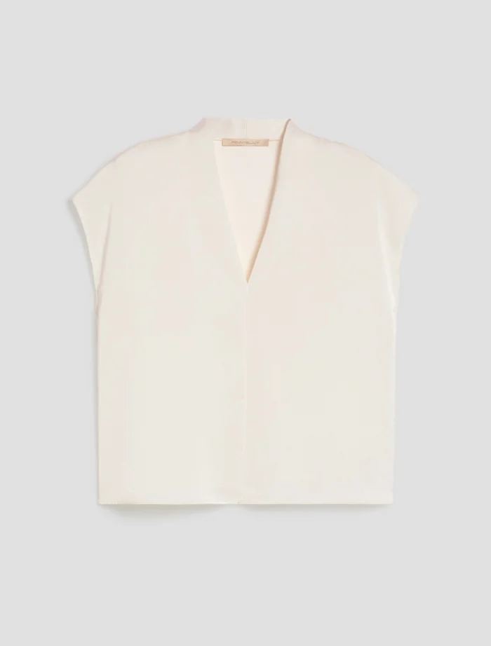PENNY BLACK Double satin blouse Ivory - Image 4
