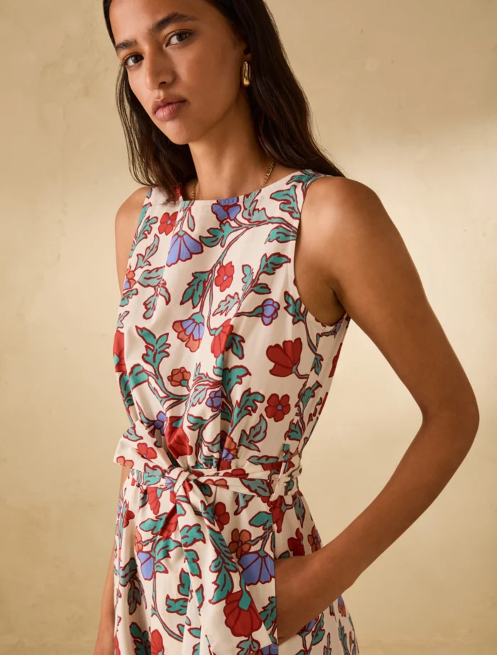 PENNY BLACK Fit & flare poplin dress Wite - Image 2