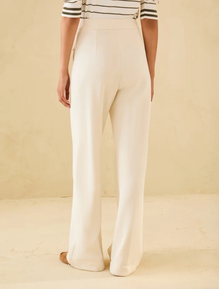 PENNY BLACK Wide-fit double jersey trousers Vanilla - Image 3