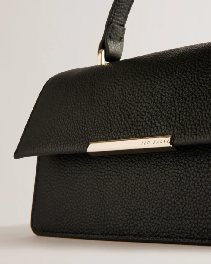 TED BAKER Rosly Bar Detail Elongated Top Handle Bag Black - Image 2