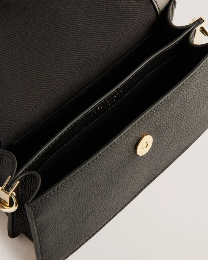 TED BAKER Rosly Bar Detail Elongated Top Handle Bag Black - Image 4