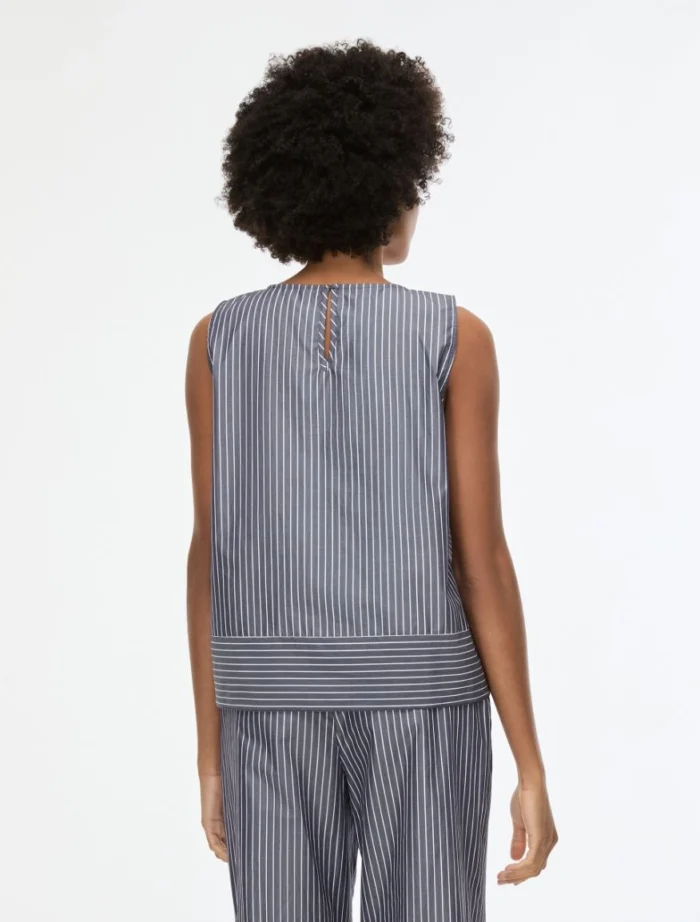 i BLUES Flounce top Navy - Image 3