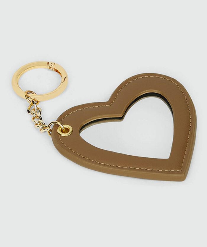 JOSH-V IZA Keychain With Mirror - Mid Brown - Image 2