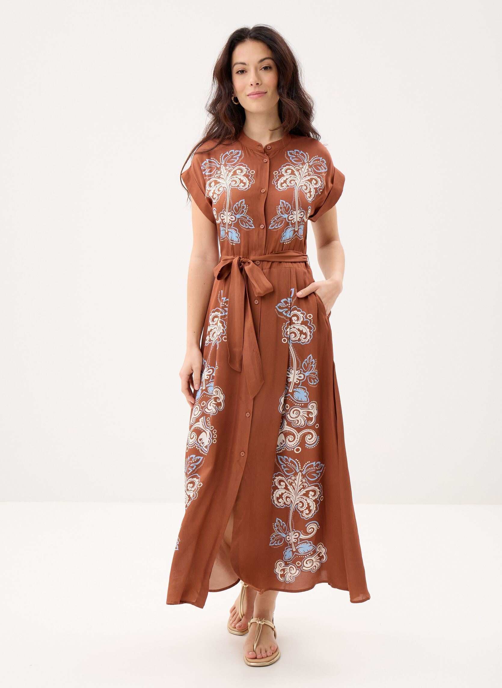 0000561679_948384_09 SUNCOO Charliz dress Choco - Image 1