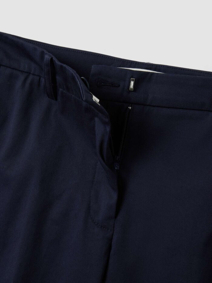 STEFANEL stretch cotton trousers Blue - Image 5