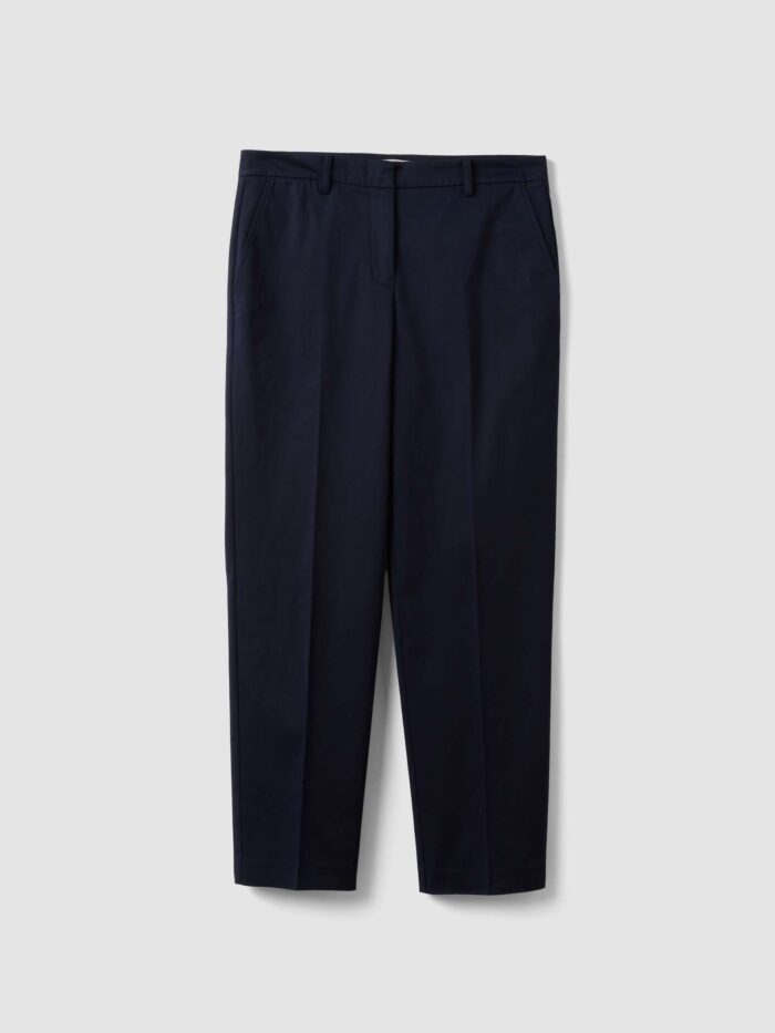 STEFANEL stretch cotton trousers Blue - Image 6