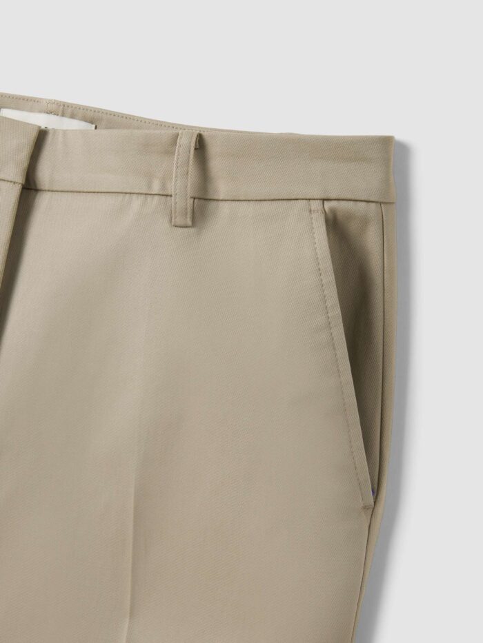 STEFANEL Stretch cotton trousers Beige - Image 5