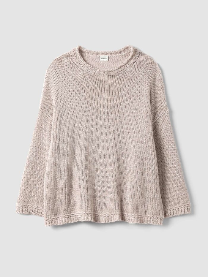 STEFANEL Regular-fit linen blend sweater Beige - Image 6