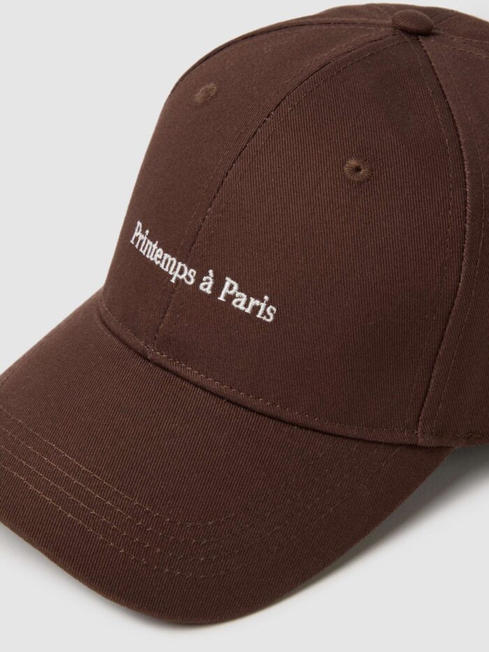 STEFANEL Adjustable pure cotton hat Brown - Image 2