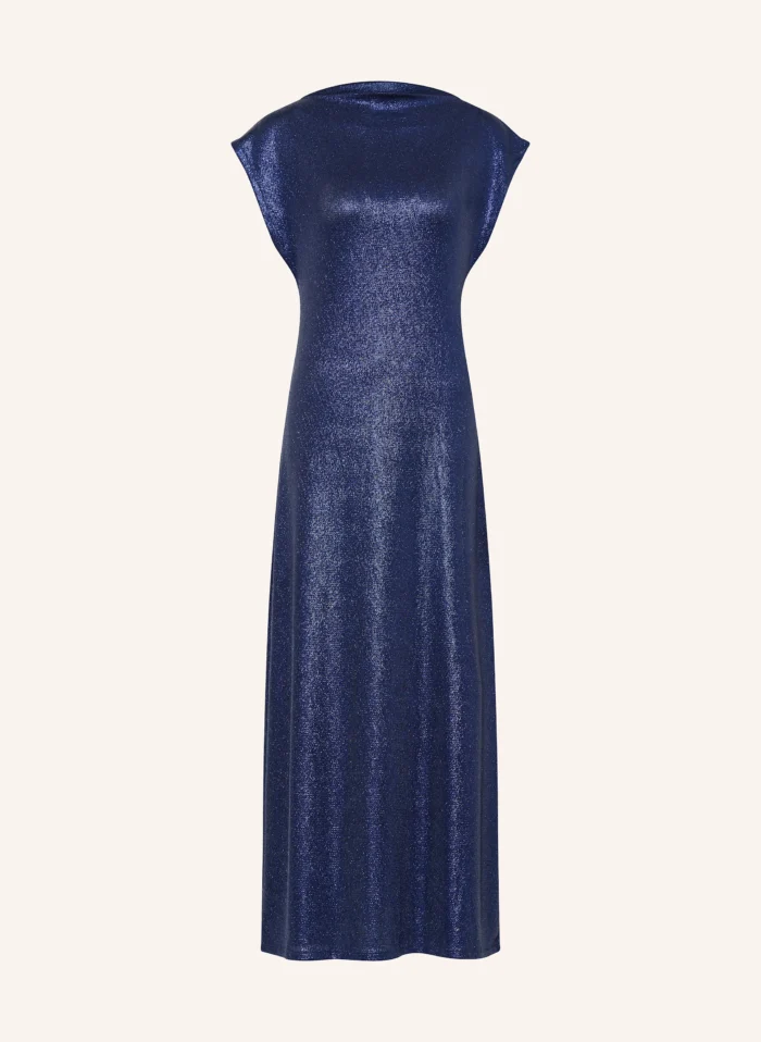 TED BAKER  JAZZIE Dress With Glitter Yarn Metallic Blue - Image 2