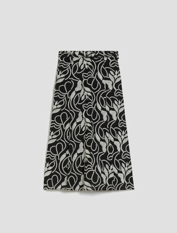 PENNY BLACK Midi Skirt In Embroidered Muslin Black - Image 2