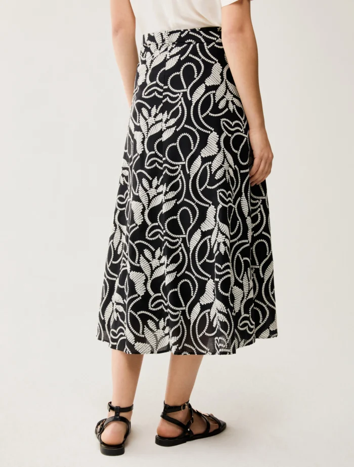 PENNY BLACK Midi Skirt In Embroidered Muslin Black - Image 4