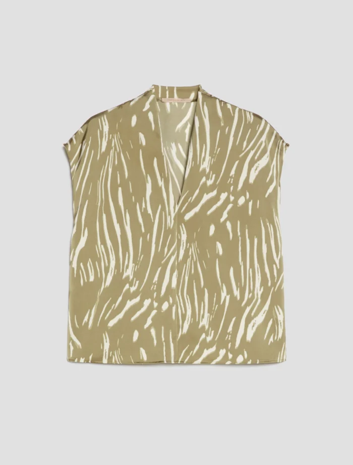 PENNY BLACK Double Satin Blouse Green - Image 5