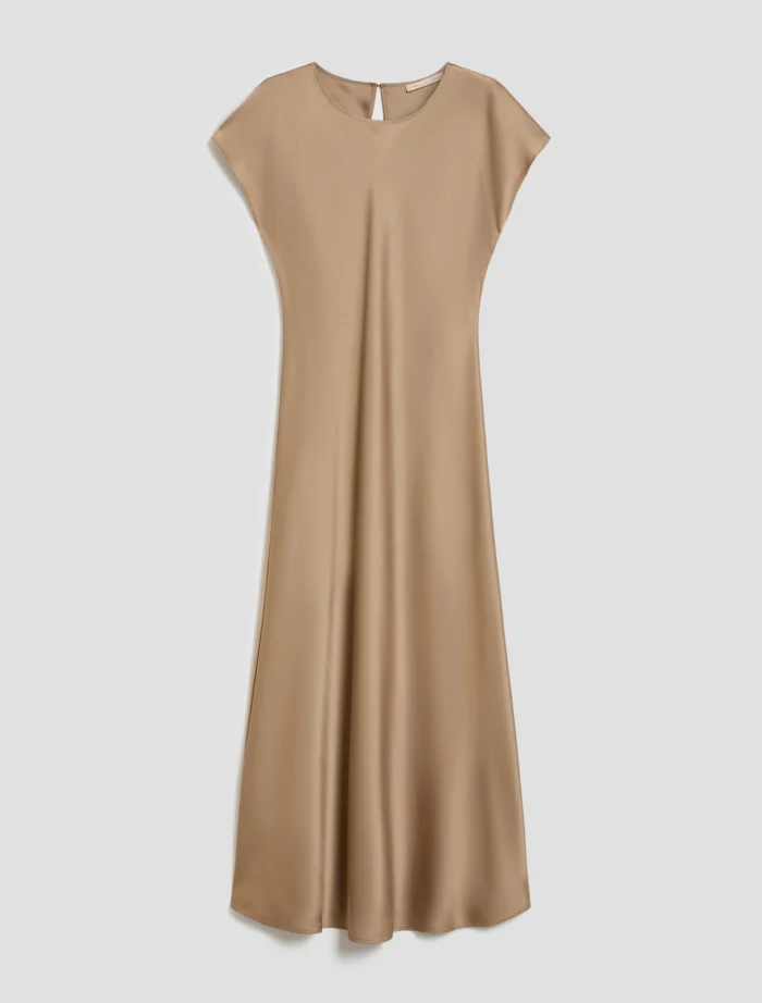 PENNY BLACK Double Satin Midi Dress Sand - Image 5