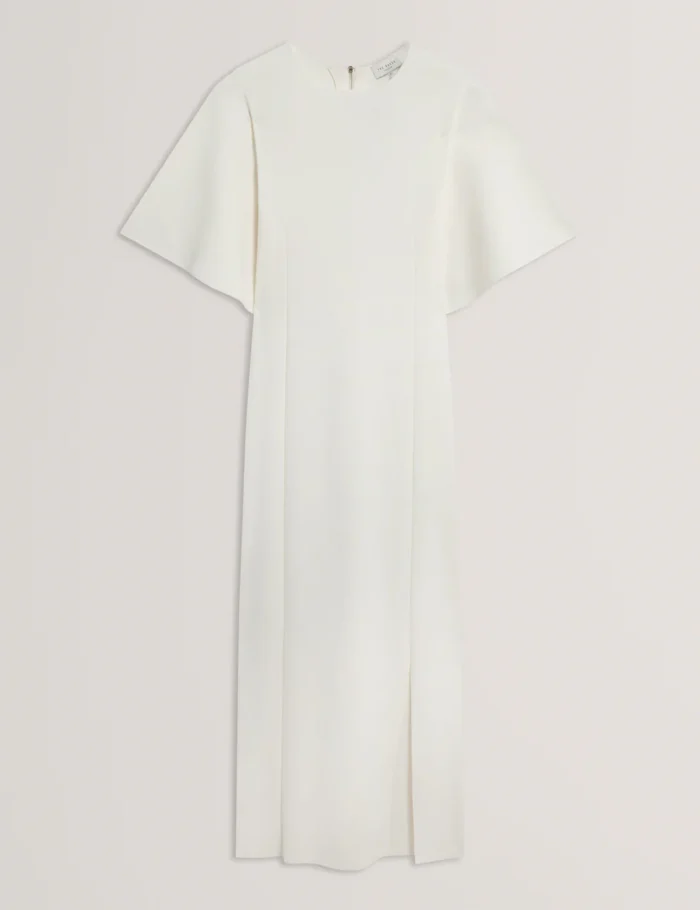 TED BAKER Aedna Bodycon Knit Dress Ivory - Image 7