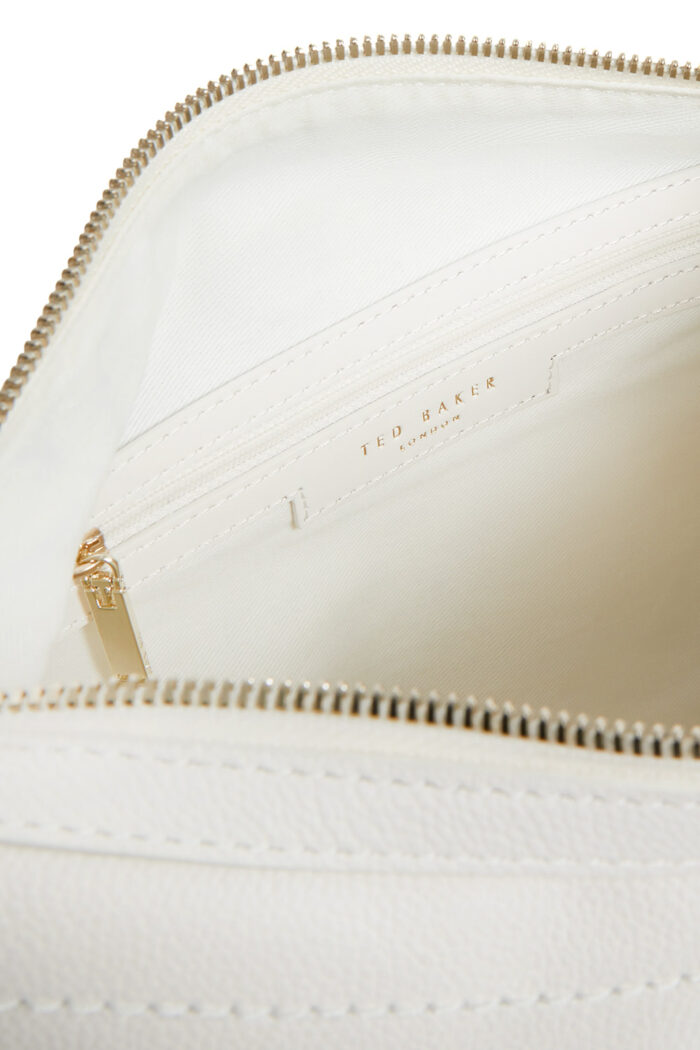 TED BAKER Webbing Strap Large Leather Hobo Bag Ivory - Image 5