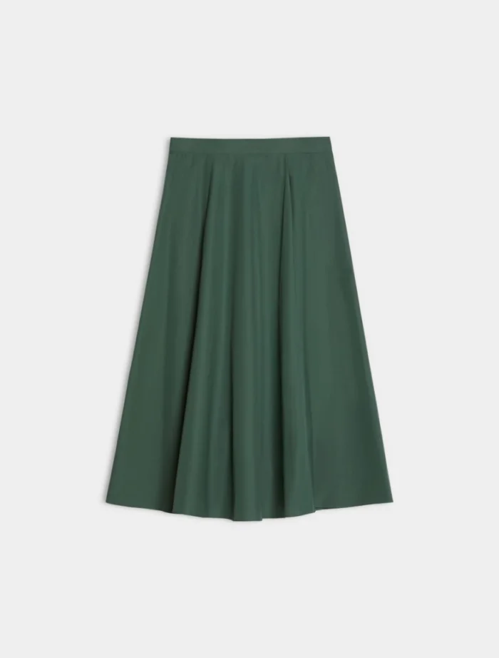 i BLUES  Cotton skirt Green - Image 5